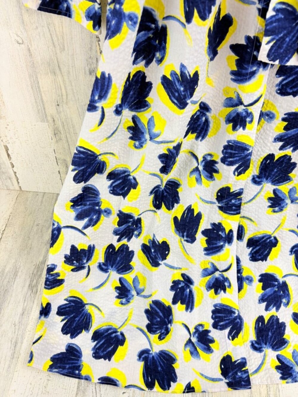 Ann Mashburn Sz L Annette Shirt Dress Floral Seersucker - Picture 8 of 16